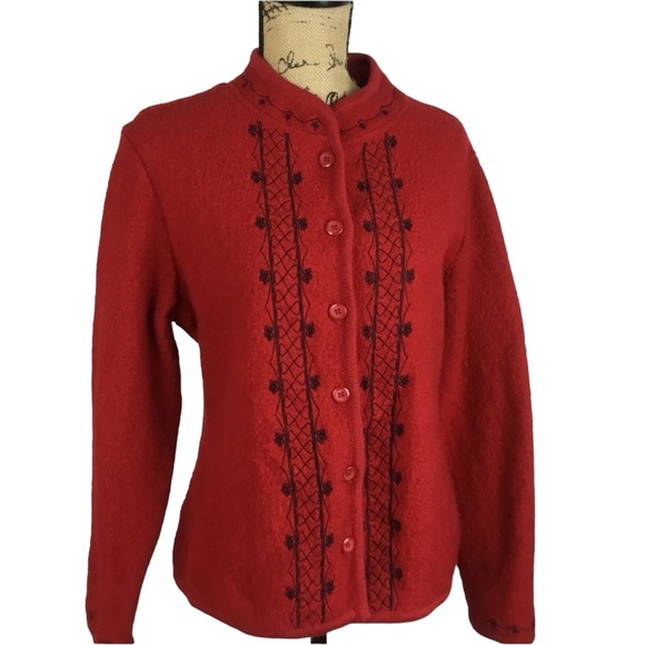 The Tog Shop Cardinal Red Wool Jacket Buttons - Picture 5 of 9